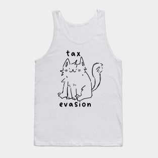 Tax Evasion Cat Tank Top